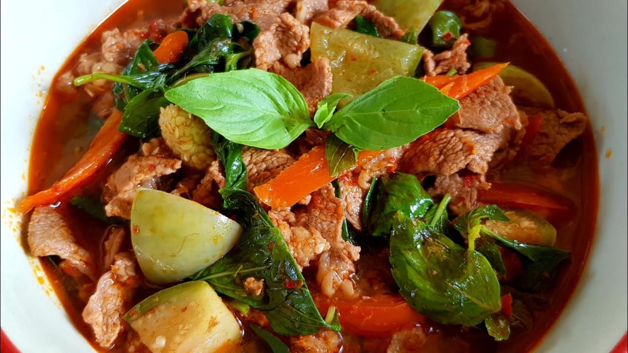 Beef Bites Red Curry