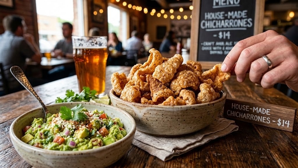 Chicken Skin & Guacamole